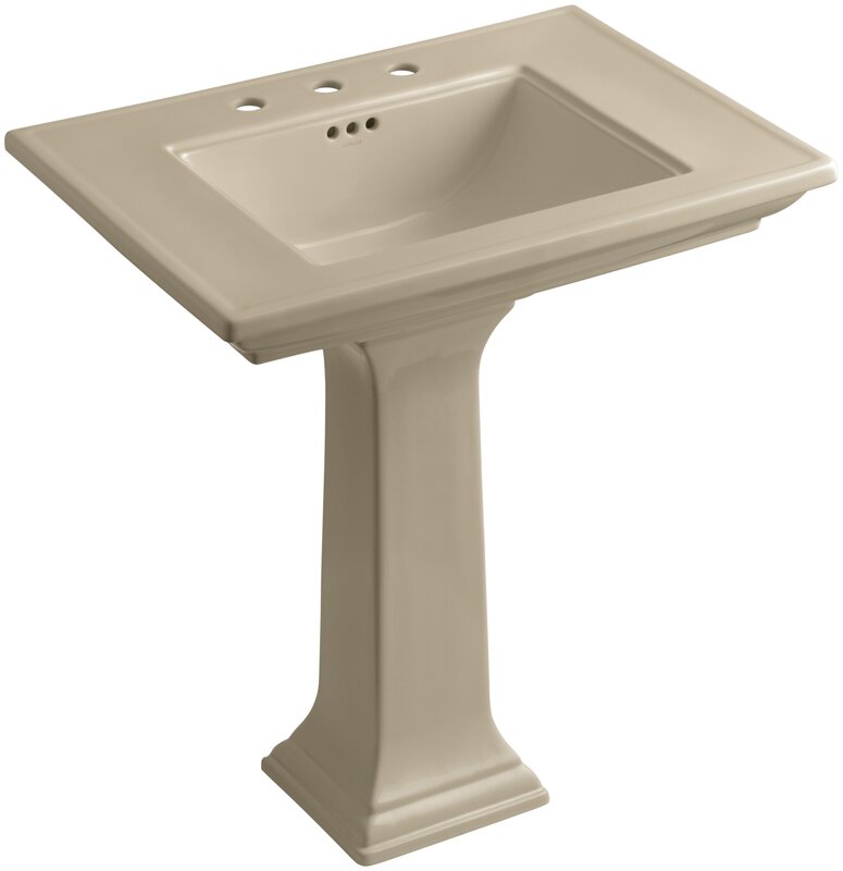 Kohler Memoirs® Ceramic 30 Pedestal Bathroom Sink With Overflow And Reviews Wayfairca 5543